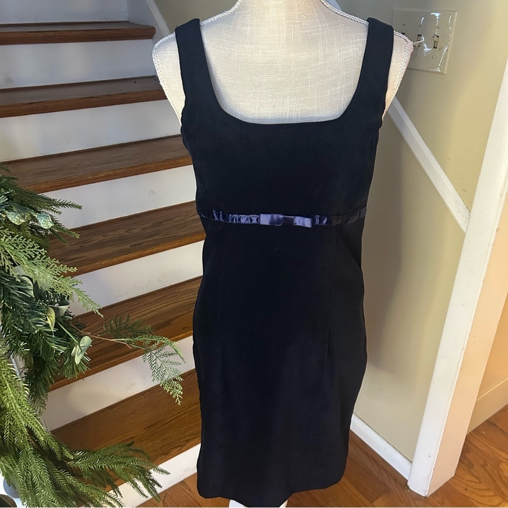 Vintage Alyn Paige New York Velvet Mini Dress size 9/10 Retro Y2K Club-Core NYC